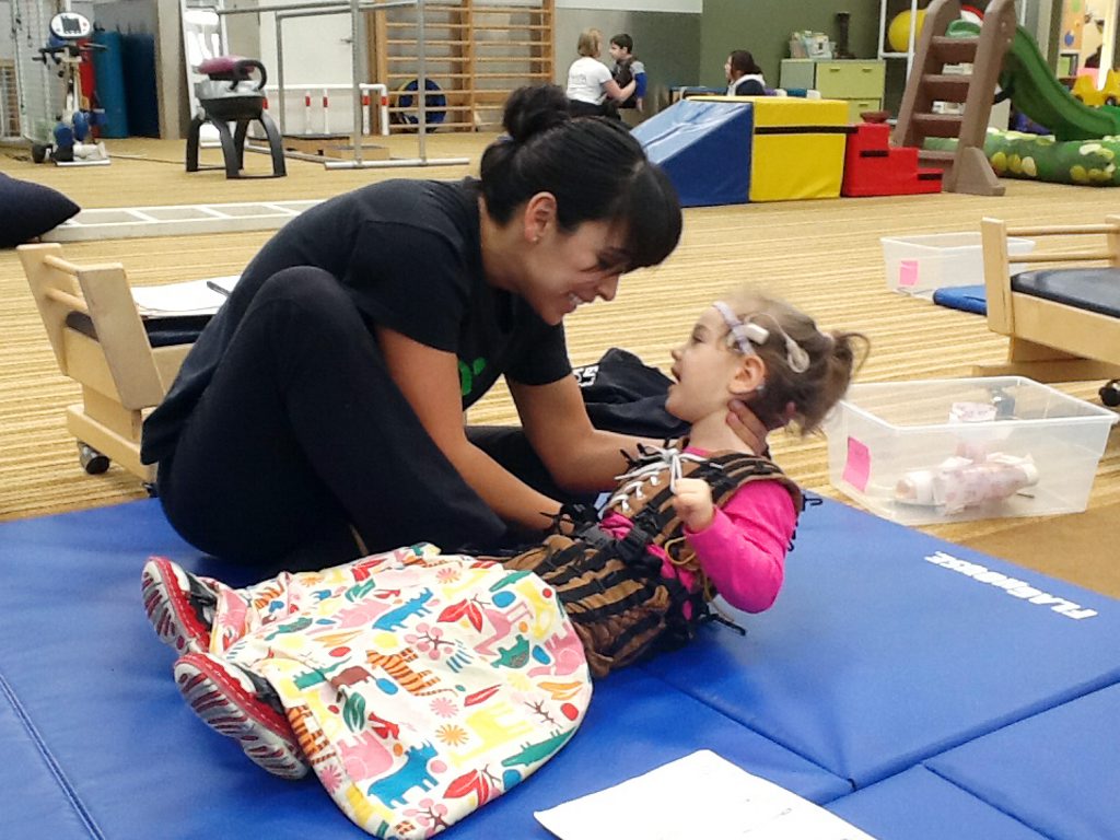 DETERMINATION: Two-year-old Gin Gin toddler Grace Lukan has cerebral palsy and is in Los Angeles undergoing three weeks of intense physical therapy with her therapist, Jess. DETERMINATION: Two-year-old Gin Gin toddler Grace Lukan has cerebral palsy and is in Los Angeles undergoing three weeks of intense physical therapy with her therapist, Jess.